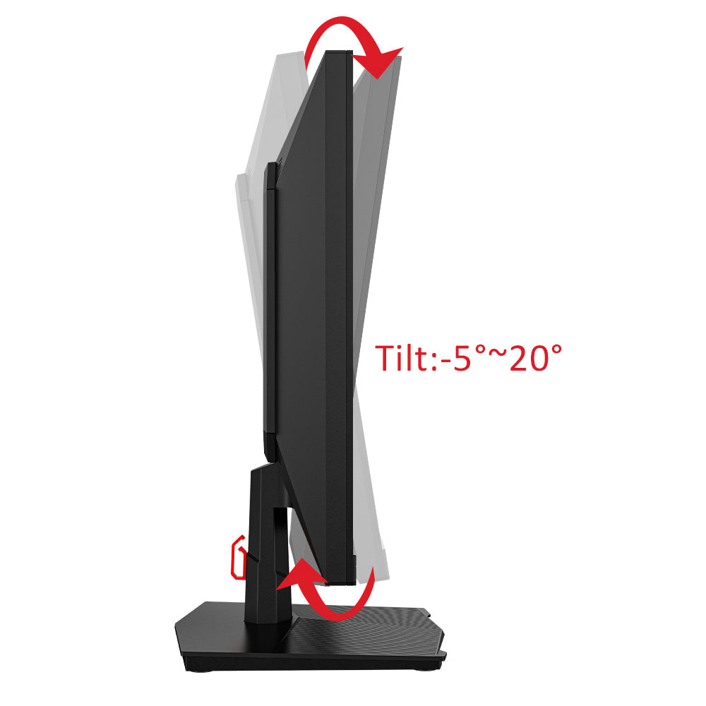 TITAN ARMY P2510G Gaming Monitor, 24.5'' 1920*1080 FAST IPS Screen, 180Hz Refresh Rate, HDR10, 99% sRGB, 1ms GTG, Adaptive Sync, Dynamic OD, Game Assist, 8 Scene Modes, Hardware Low Blue Light, Adjustable Tilt, VESA Mount, 1*HDMI2.0 1*DP1.4 1* Audio