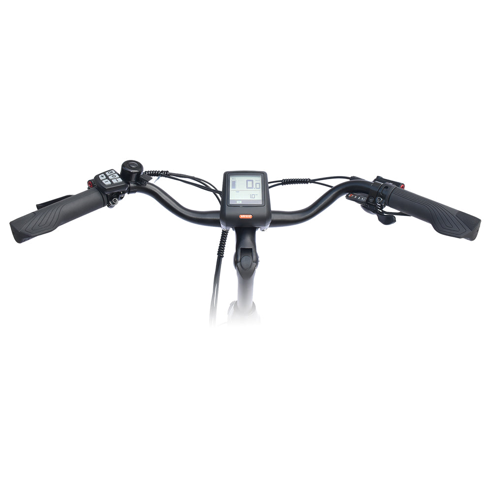 TTGO LK-ZZ-28ST Electric Bike, 250W Motor, 36V 20AH Battery, 700C*45C Tires, 25km/h Max Speed, 180km Range, Hydraulic Disc Brake, Shimano 9 Speed, LCD Display - Black
