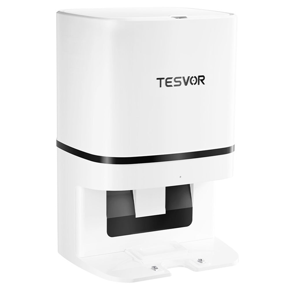 Tesvor S7 Pro AES Robot Vacuum Cleaner with Automatic Empty Station, Mopping Function, 6000Pa Suction, Laser Navigation, 600ml Dustbin, 2.8L Dust Bag, 180Mins Runtime, App Control / Remote Control - White