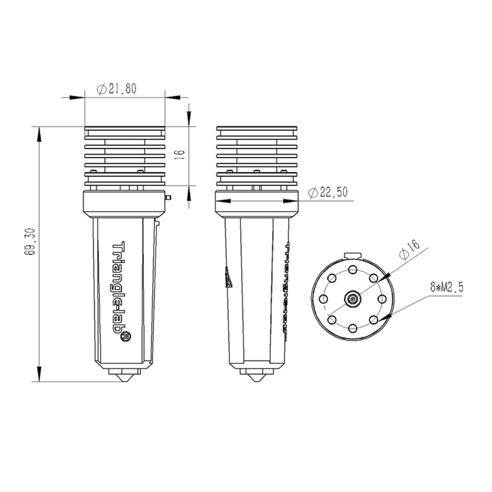 Trianglelab CHC XL Wear-resistant Air Hotend for FDM 3D Printers