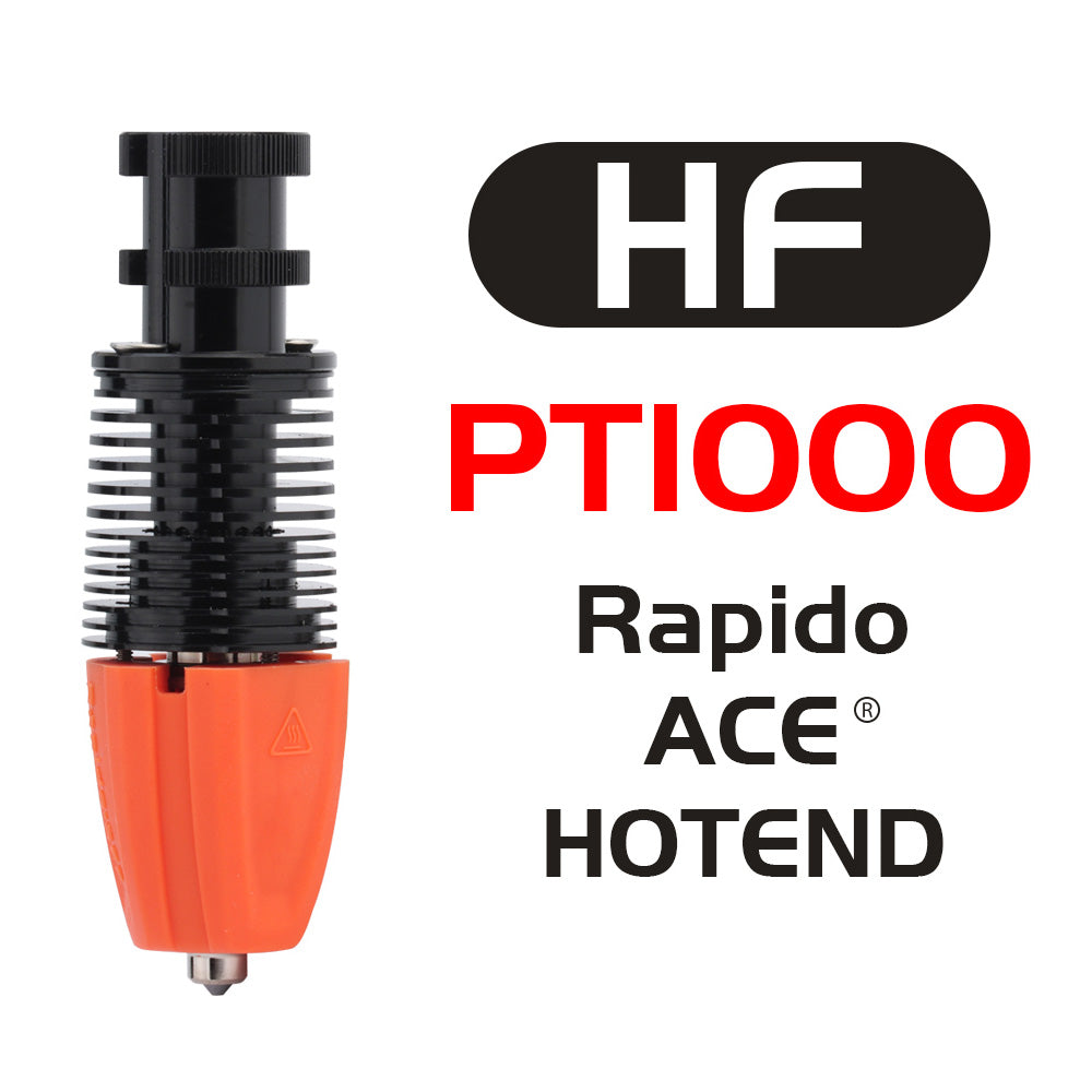 Trianglelab Rapido ACE HF Hotend - PT1000 Thermistor, Compatible with Dragon/Rapido, V6 Adapter