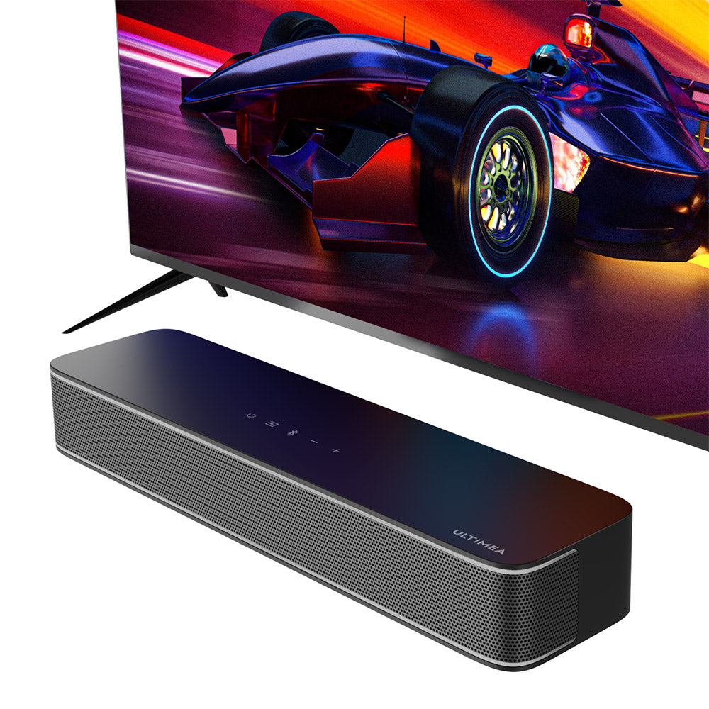 Ultimea Solo B30 Pro Soundbar, 120W Peak Power, 2.1 Channel, Built-in 3'' Subwoofer, 10 Bands Equalizer Settings, 121 Preset EQ Matrices, Bluetooth 5.3, App Control
