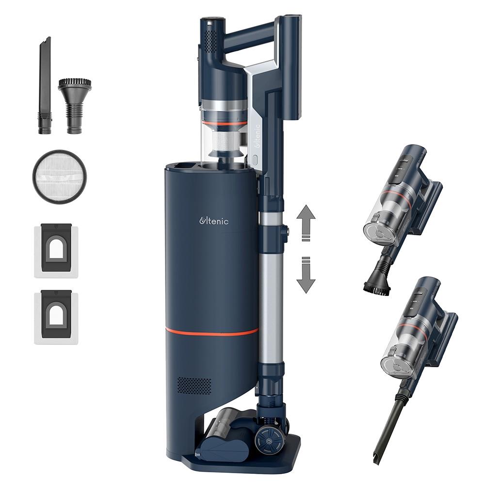 Ultenic FS1 Cordless Vacuum Cleaner with Auto-Empty Station, 30KPa Suction, 450W Motor, 4 Speed Modes, 5-Layer Filtration, Up to 60 Mins Runtime, Removable Battery, Touchscreen