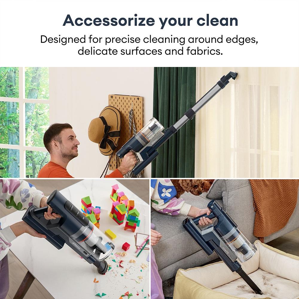 Ultenic FS1 Cordless Vacuum Cleaner with Auto-Empty Station, 30KPa Suction, 450W Motor, 4 Speed Modes, 5-Layer Filtration, Up to 60 Mins Runtime, Removable Battery, Touchscreen