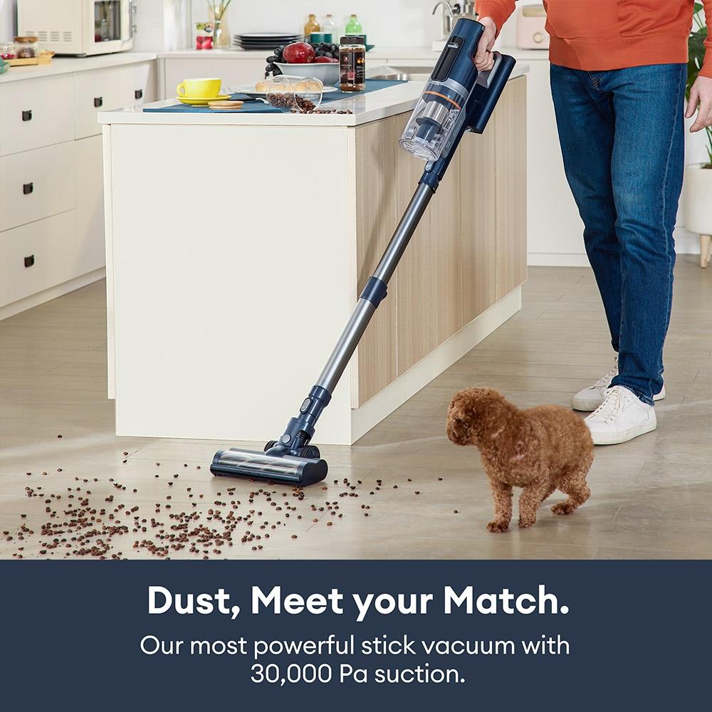 Ultenic FS1 Cordless Vacuum Cleaner with Auto-Empty Station, 30KPa Suction, 450W Motor, 4 Speed Modes, 5-Layer Filtration, Up to 60 Mins Runtime, Removable Battery, Touchscreen