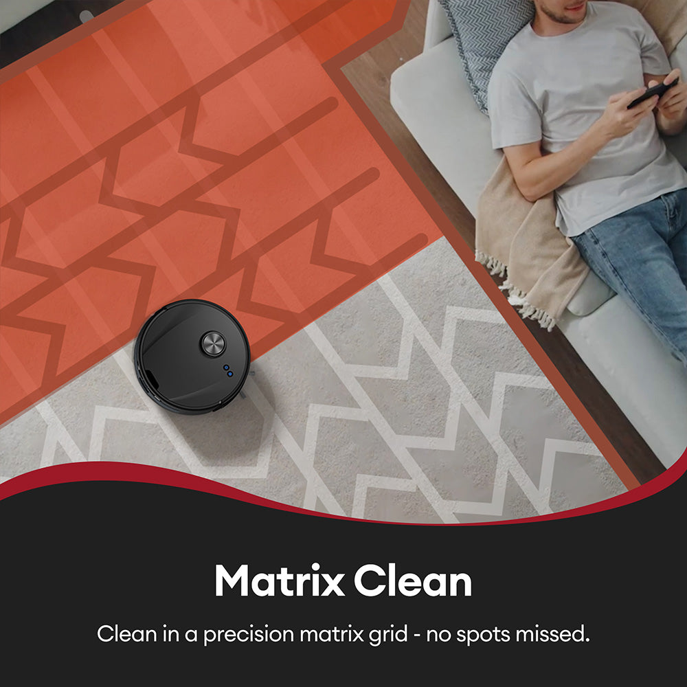 Ultenic T10 Lite Robot Vacuum Cleaner with LiDAR Navigation, 4500Pa Suction, Self-empty, Matrix Clean, Up to 180min Runtime, 2L Dustbin, APP Control/Alexa/Siri/IFTTT, for All Floors Pet Hair