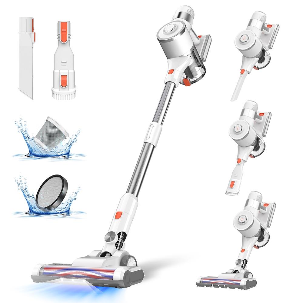 Ultenic U10 Pro Cordless Vacuum Cleaner, 400W 27KPa Max Suction, 5-Layer Filtration, 115000rpm Speed Motor 35min Runtime