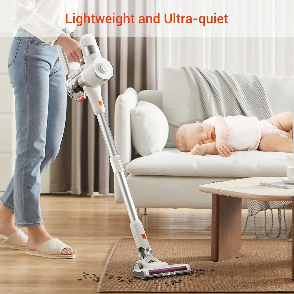 Ultenic U10 Pro Cordless Vacuum Cleaner, 400W 27KPa Max Suction, 5-Layer Filtration, 115000rpm Speed Motor 35min Runtime