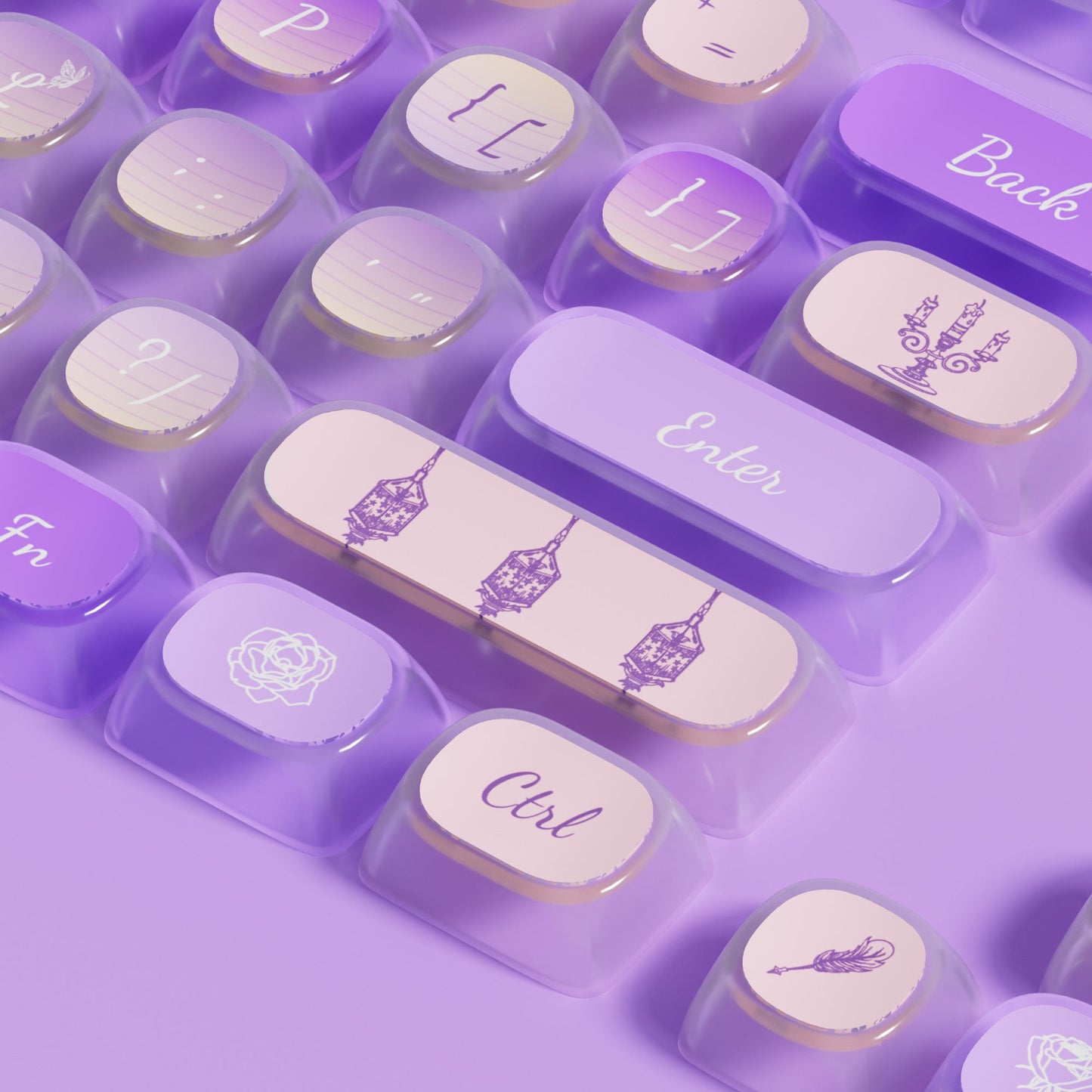 Akko Swan Sonata Pudding Keycap Set (140-key)