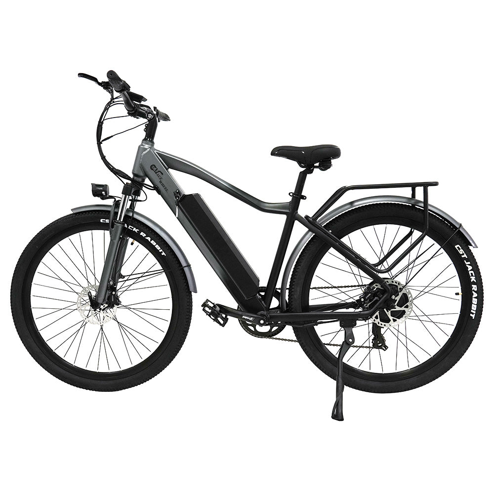 CMACEWHEEL F26 Electric Bike 27.5*2.1 inch Tires 500W Strong Power 42Km/h Max Speed 48V 17Ah Lithium Battery 75KM Range - Silver Grey