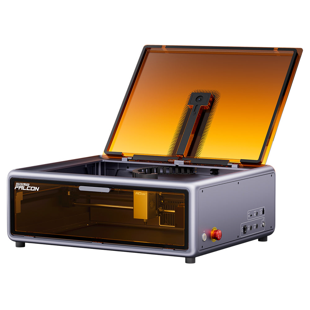 Creality Falcon A1 10W FDA Class 1 Laser, 600mm/s Fast Engraving, Built-in Camera, Smart Material Detection Eye-Protection Cover,  0.06 - 0.08mm Compressed Spot, Extraction Fan, 305*381mm