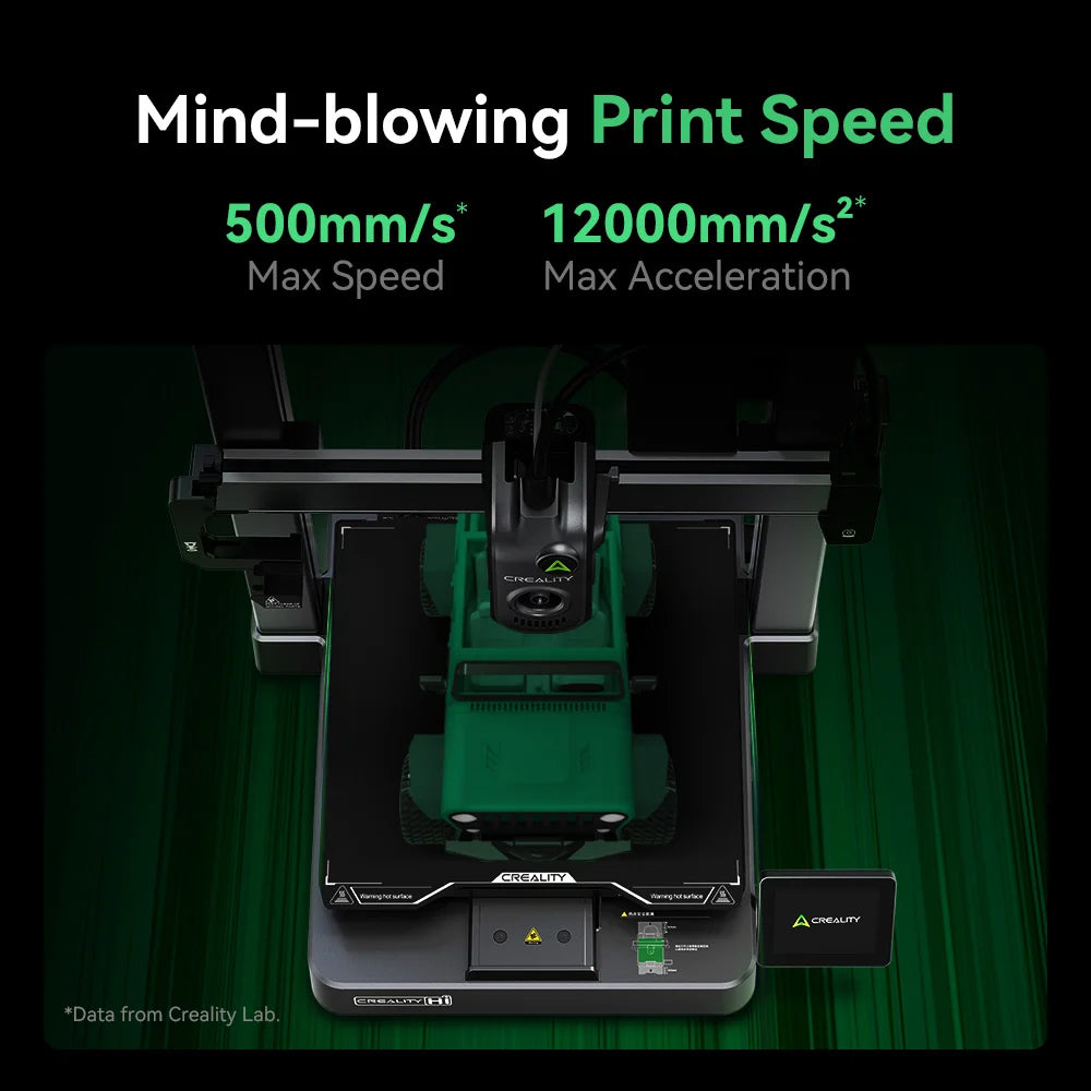Creality Hi Combo, CFS Multi-material System, 500mm/s Fast Print, Monitoring Camera with Privacy Cap, Up to 16 Colors, Auto Calibration, Auto Bed Leveling, X-axis Tilt Reduction, All-Metal Body, 260*260*300mm