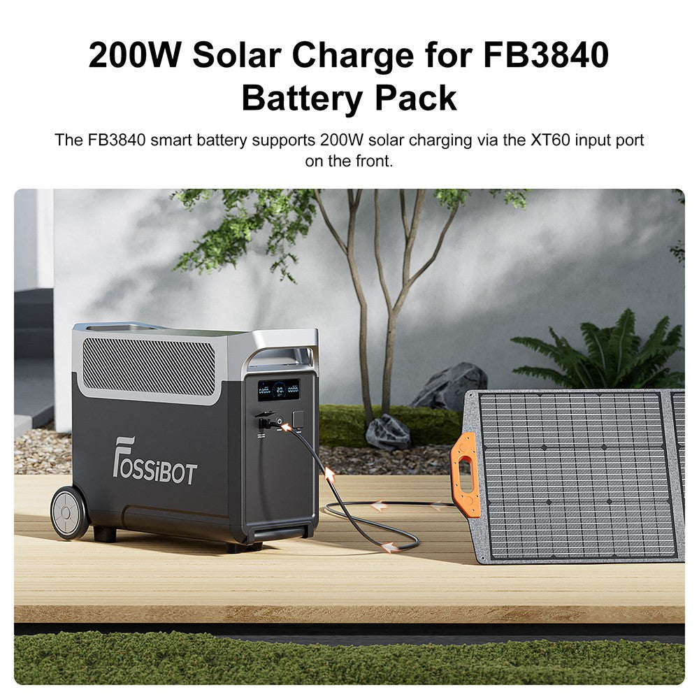 FOSSiBOT FB3840 Expansion Battery, 3840Wh LiFePO4 Battery Pack for F3600 Pro