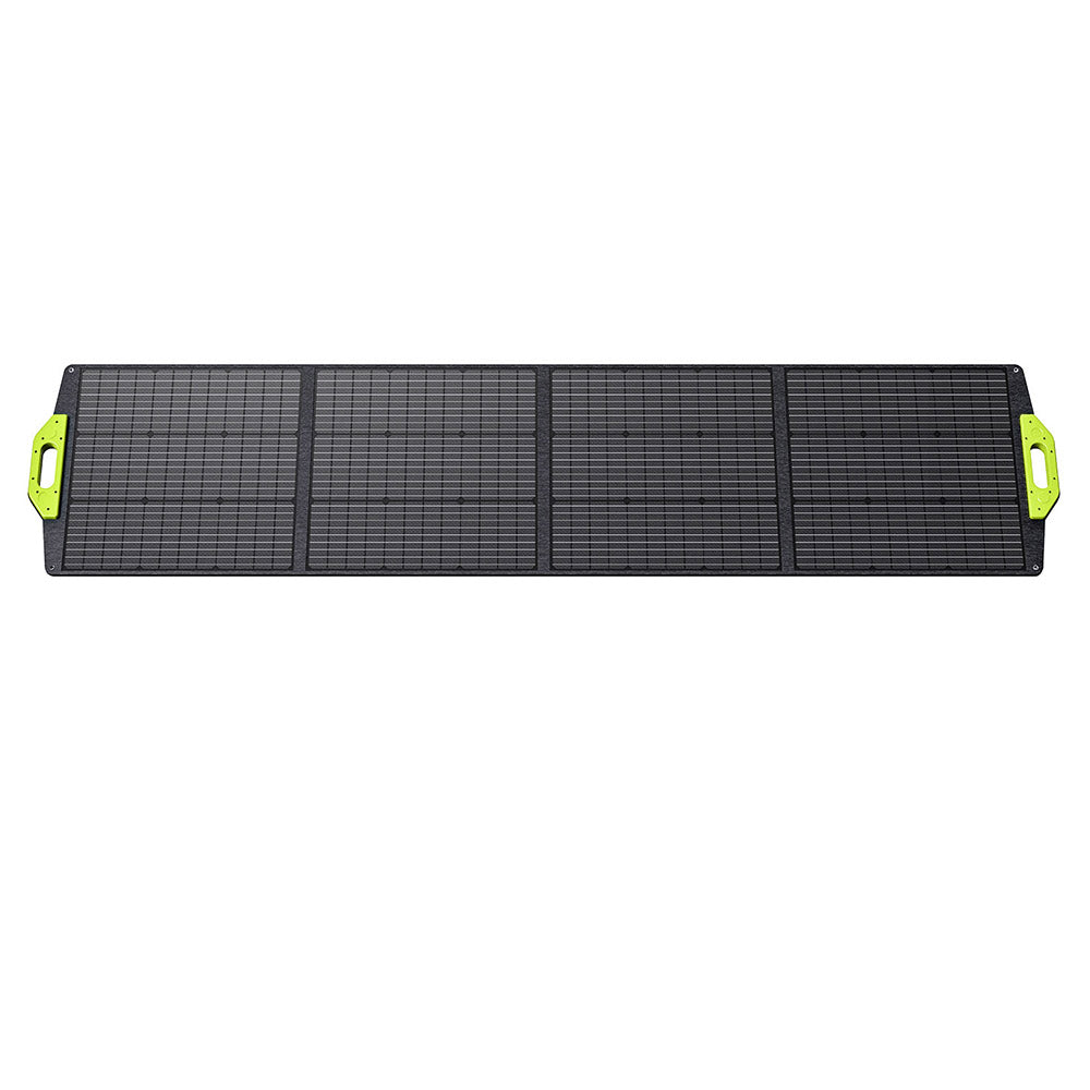 FOSSiBOT SP200 200W Foldable Solar Panel, 23.4% High Cell Efficiency, ETFE Coating, Adjustable Kickstands for Home, RV, Camping, Blackout - Green