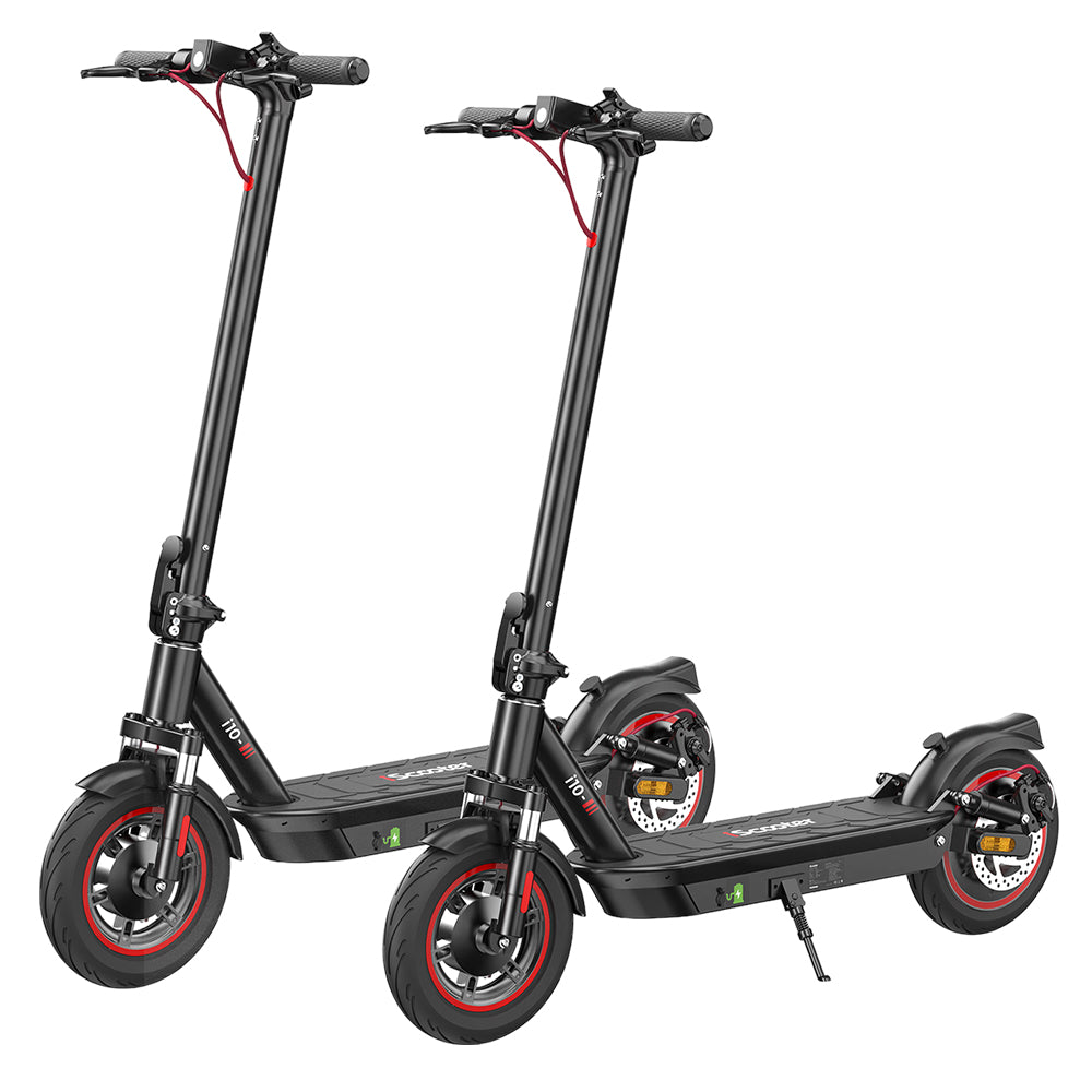 iScooter i10 Electric Scooter, 650W Motor, 36V 15Ah, 10-inch Pneumatic Tire, 40km/h Max Speed, 45km Max Range, Front and Rear Suspension, Electronic Brake & Disc Brake