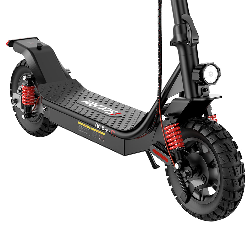 iScooter i10 Pro Electric Scooter, 800W Motor, 48V 15Ah Battery, 10-inch Tires, 45km/h Max Speed, 60km Range, Electronic Brake & Drum Brake, Front & Rear Suspension, LED Display, App Control