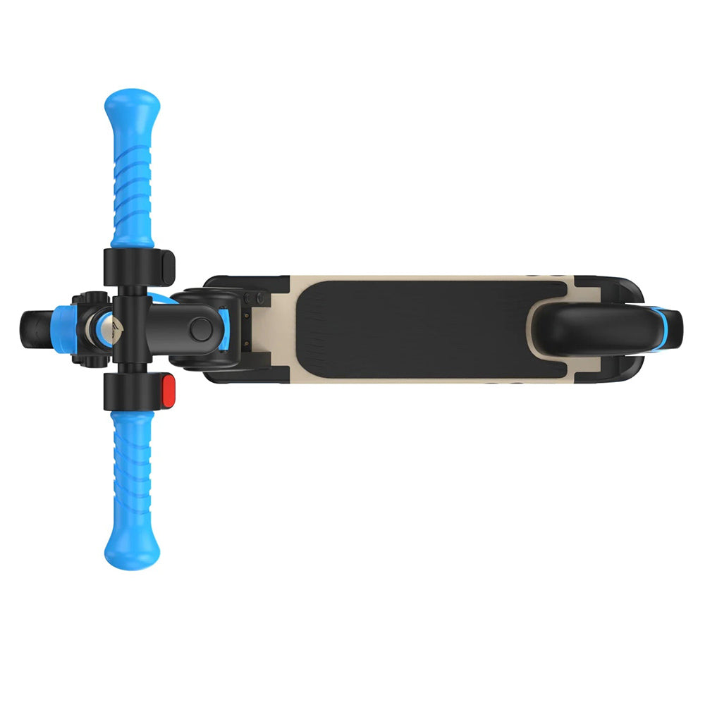 isinwheel S6 Kids Folding Electric Scooter, 150W Motor, 21.6V 5Ah Battery, 6.5-inch Tires, 15km/h Max Speed, 15km Range, Rear Fender Brake & Electronic Brake, Adjustable Height - Blue