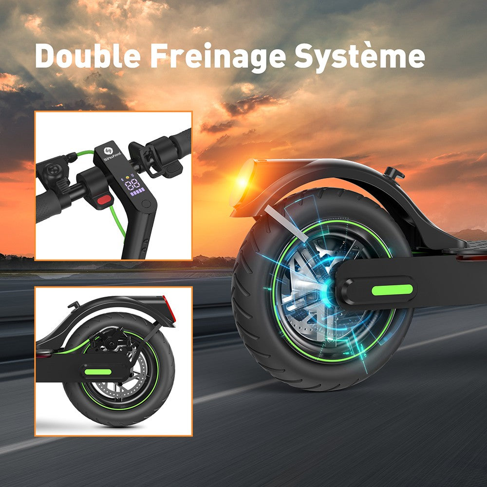 isinwheel S9 Pro Electric Scooter, 350W Motor, 36V 7.5Ah Battery, 8.5 Inches Pneumatic Tire, 25km/h Max Speed, 28km Range, App Control