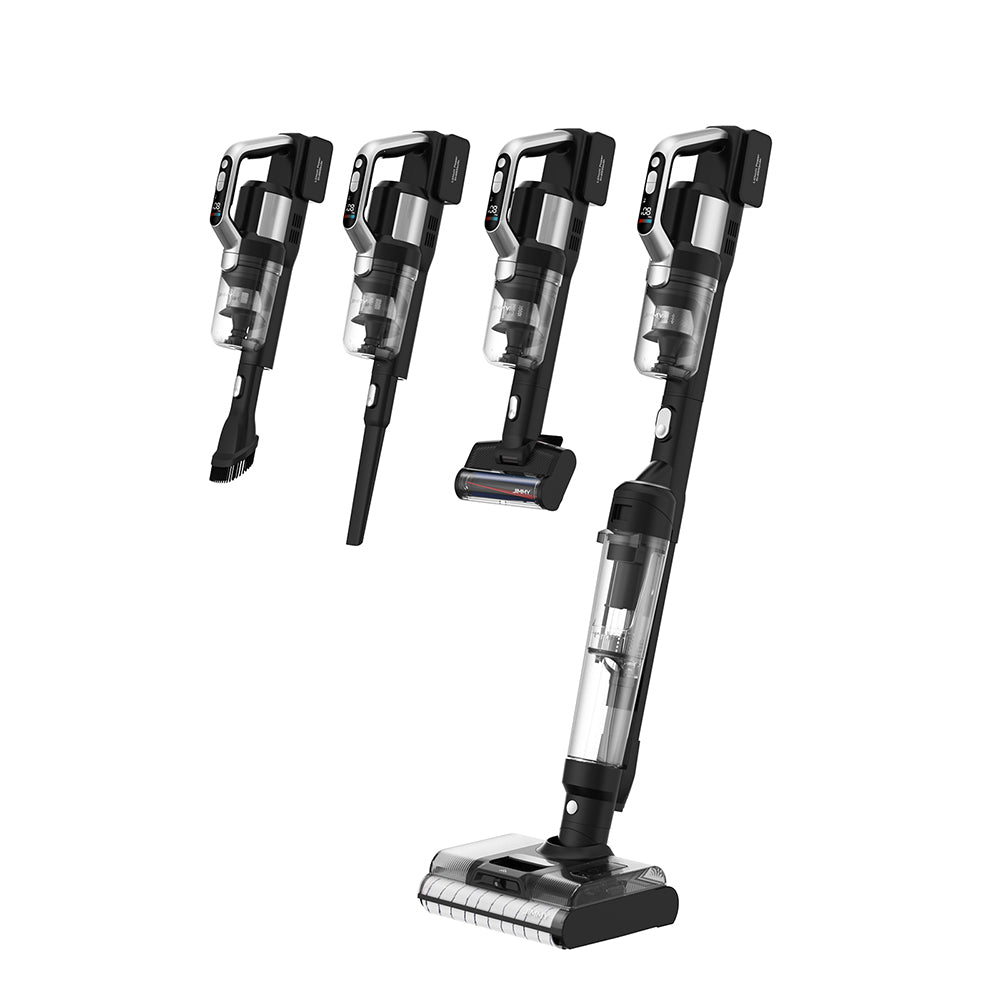 JIMMY PW11 Pro 4-in-1 Cordless Vacuum & Washer, 460W Strong Power, Double Cleaning, Hot Air Fast Dry, LED Screen, 180° Lay Flat Design, Dual Roller Brushes, For Hard Floors, Pet Hair, Silver-black Color