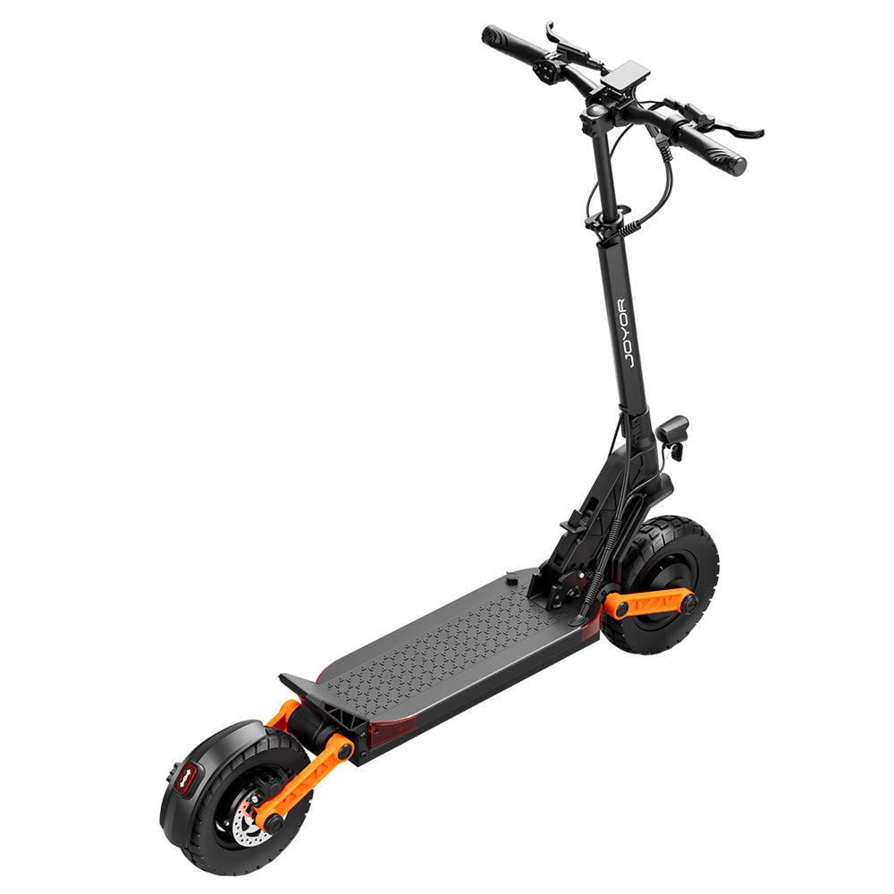 JOYOR S10-Z Electric Scooter 10 Inch Off-road Tires 60V 18Ah Battery 1000W*2 Dual Motor 70-85KM Range 120KG Load Double Hydraulic Disc Brakes Shock absorber Turn signal Smart LED Display update from S10-S - Black
