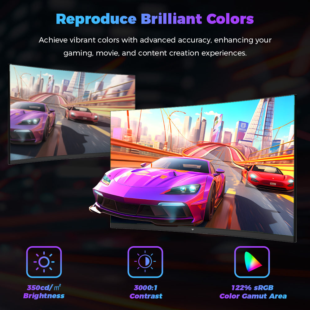 KTC H32S17C 1500R Curved Gaming Monitor, 32 inch 1920*1080 VA Panel, 180Hz Refresh Rate, 3000:1 Contrast Ratio, FreeSync & G-Sync, Low Blue Light & Flicker Free, 2*HDMI 2.0, 1*DP1.4, 1*Earphone Jack, VESA Mount