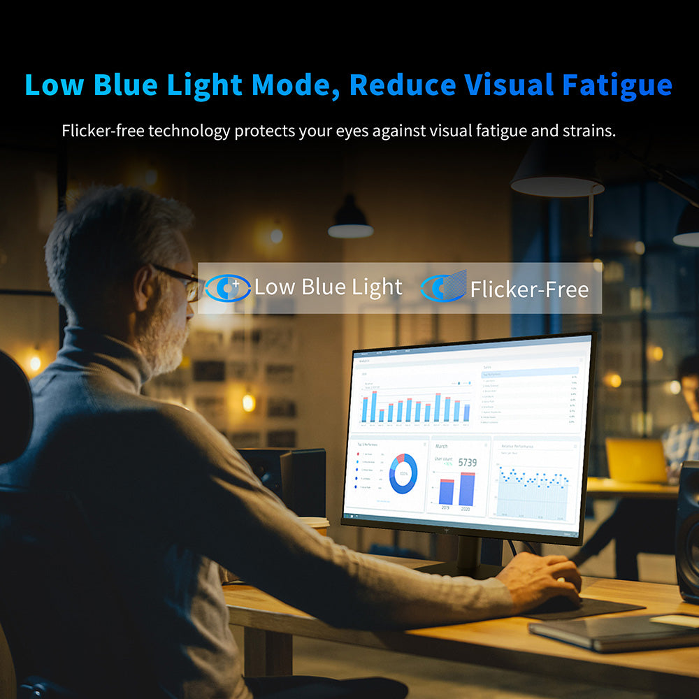 KTC H24V13 23.8-inch Gaming Monitor, 1920x1080 16:9 100Hz High Refresh Rate VA Panel, 4000:1 Contrast Ratio, 104% sRGB HDR10 16ms Response Time, Low Blue Light, FreeSync & G-Sync Compatible, HDMI VGA Audio Out, VESA Wall Mount Tilt Adjustment Display
