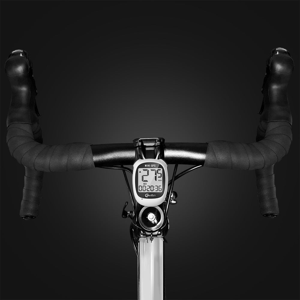 Meilan M3 Mini GPS Bike Computer Waterproof Speedometer Odometer 1.6 Inch Monochrome Display - White