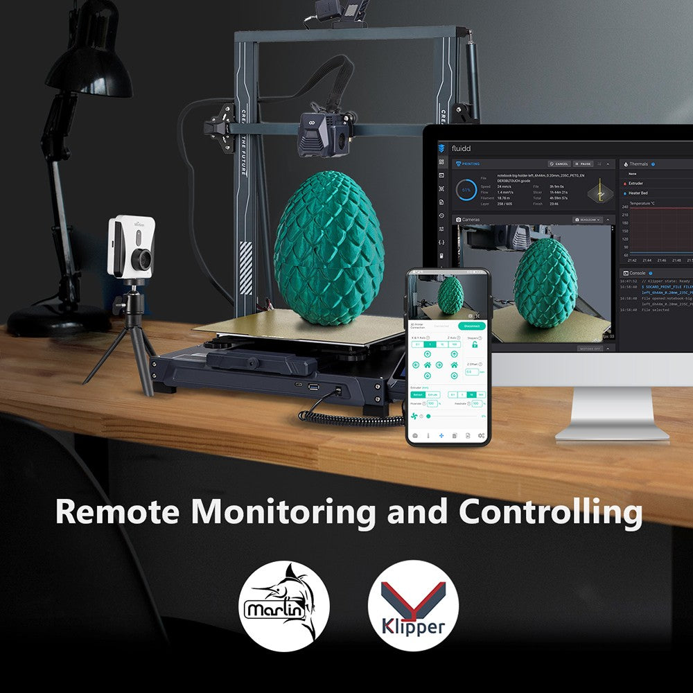 Mintion Beagle V2 3D Printer Camera, Support Klipper, 1080P Video Resolution, Manual Focus, WiFi Remote Control, Auto Time-Lapse Video, Electronic Zoom, Night Vision, PC/Mobile Connection