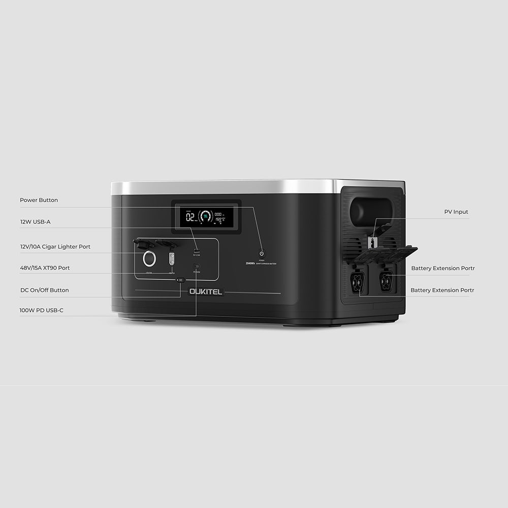 OUKITEL B2000 2048Wh LiFePO4 Battery Pack