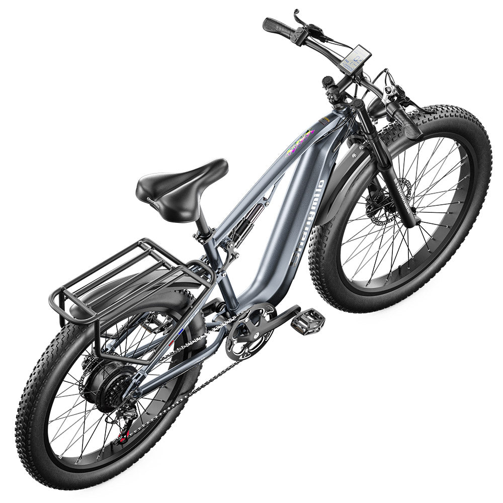 Shengmilo MX05 26 Inch Fat Tire Mountain E-Bike 500W Bafang Motor 42Km/h Max Speed 48V 15Ah LG Battery 60km Range Dual Oil Disc Brakes