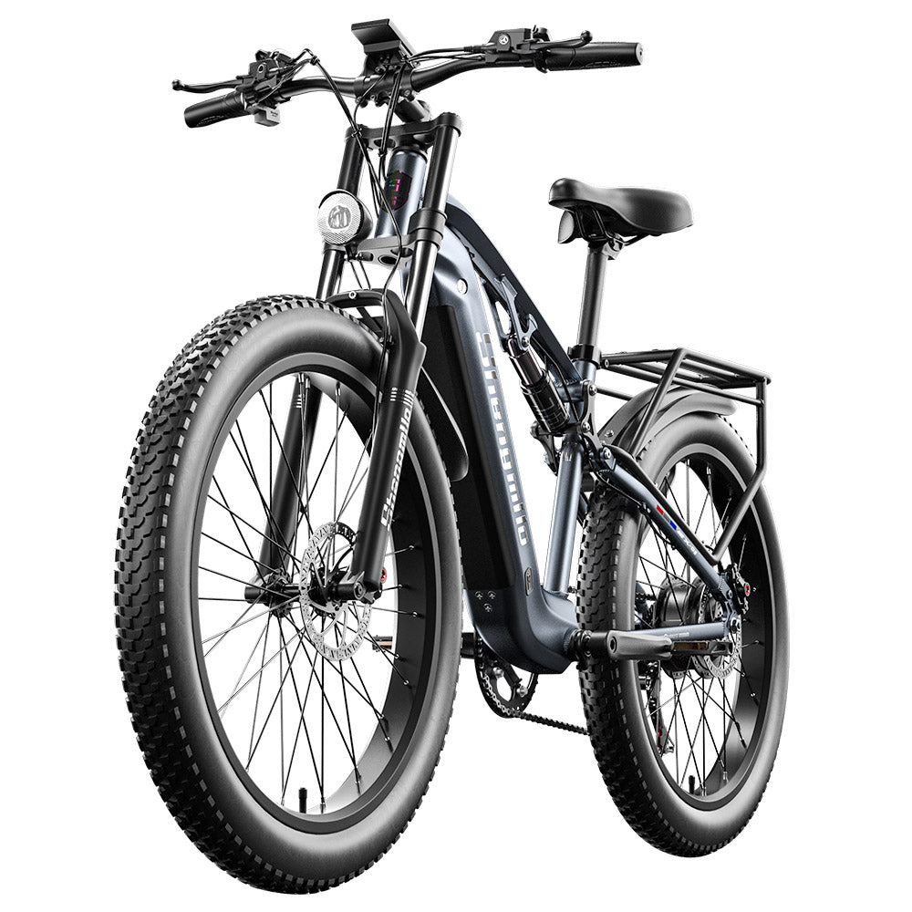 Shengmilo MX05 26 Inch Fat Tire Mountain E-Bike 500W Bafang Motor 42Km/h Max Speed 48V 15Ah LG Battery 60km Range Dual Oil Disc Brakes