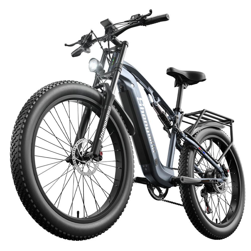 Shengmilo MX05 26 Inch Fat Tire Mountain E-Bike 500W Bafang Motor 42Km/h Max Speed 48V 15Ah LG Battery 60km Range Dual Oil Disc Brakes