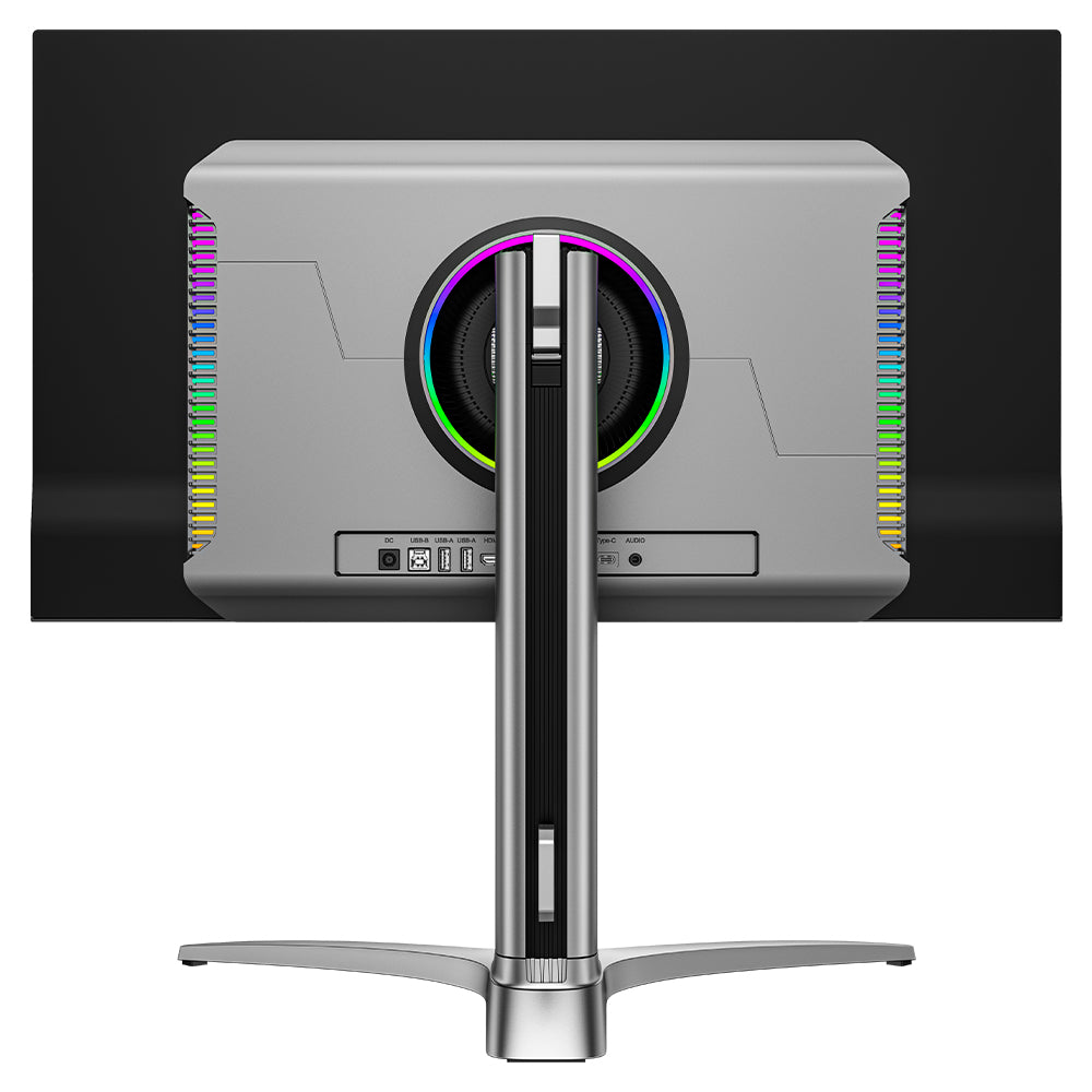 TITAN ARMY G27T8T Gaming Monitor, 26.5-inch 2560*1440 QD-OLED Screen, 360Hz Refresh Rate, 0.03ms GTG, 1000 nits, HDR 400, Adaptive-Sync, Game Assist, 65W Type-C Charging, Dual Speakers, Ambient Light, 2*HDMI 2.1 1*DP 1.4 1*USB-A 1*USB-B 1*Audio