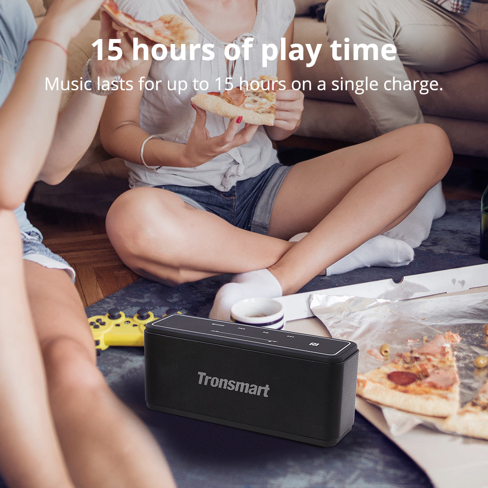 Tronsmart Element Mega SoundPulse™ Bluetooth 5.0 Speaker with Powerful 40W Max Output 3D Digital Sound TWS Intuitive Touch Control - Black