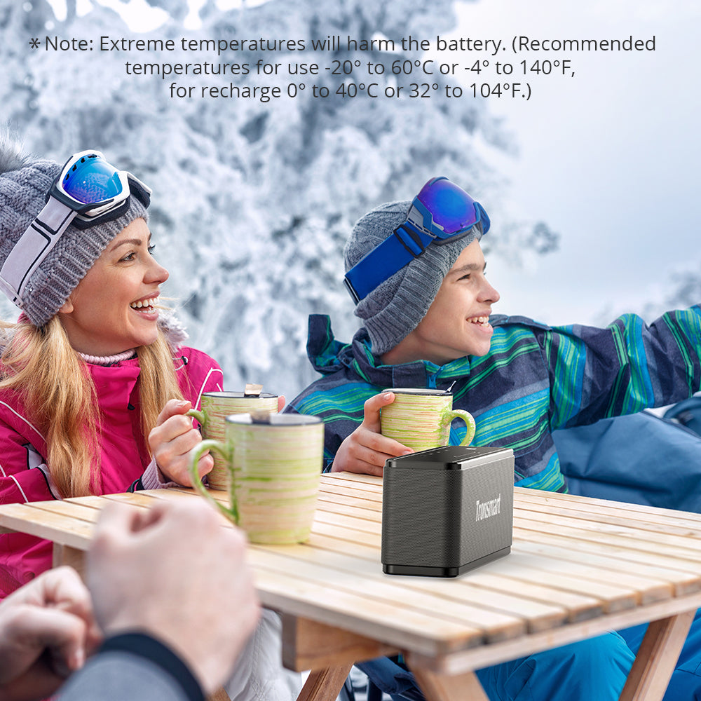 Tronsmart Element Mega SoundPulse™ Bluetooth 5.0 Speaker with Powerful 40W Max Output 3D Digital Sound TWS Intuitive Touch Control - Black