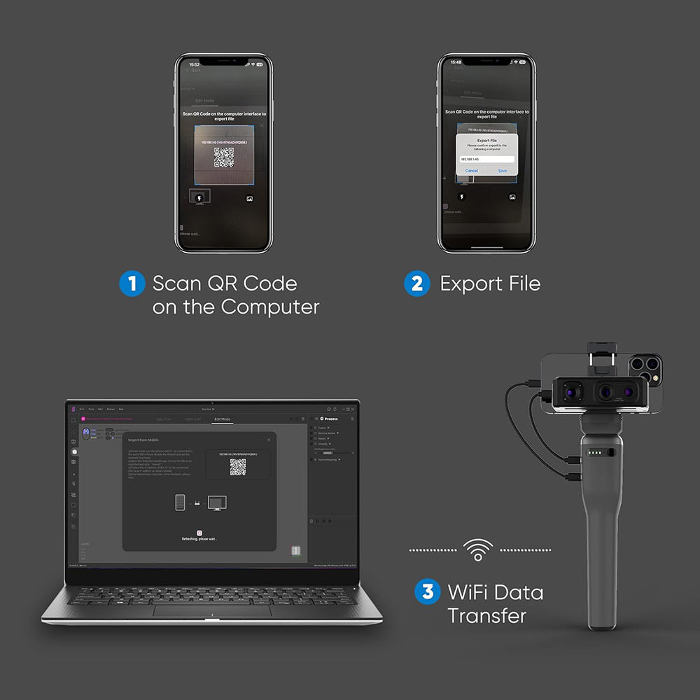 3DMakerpro Smart Grip for Seal/Seal Lite/Moose/Moose Lite 3D Scanner