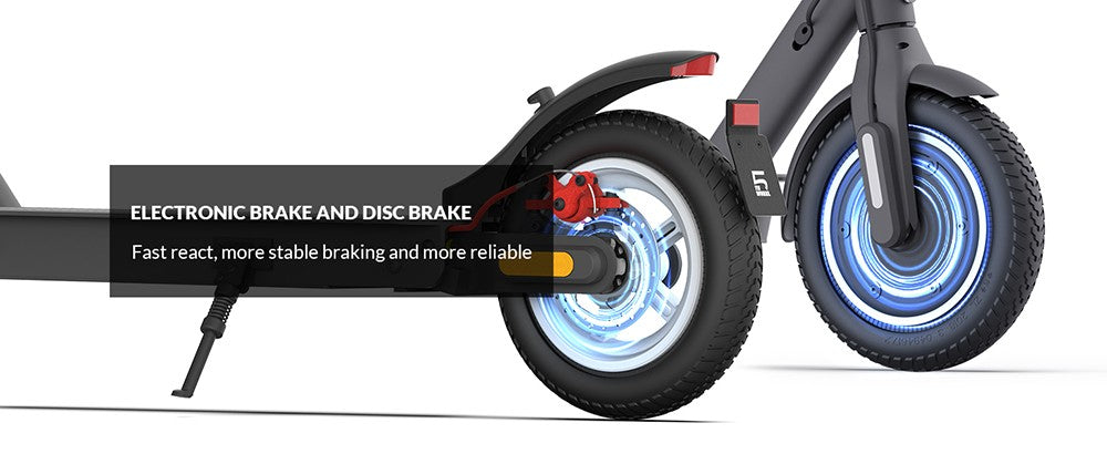 5TH WHEEL V30 Pro Electric Scooter 10in Honeycomb Tire 350W Front Motor (MAX 520W) 18Mph Max Speed 36V 7.5Ah Battery