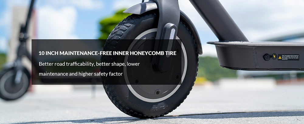 5TH WHEEL V30 Pro Electric Scooter 10in Honeycomb Tire 350W Front Motor (MAX 520W) 18Mph Max Speed 36V 7.5Ah Battery