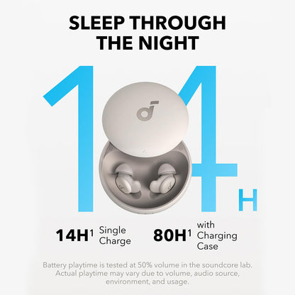 Anker Soundcore Sleep A20 Earbuds, Noise Blocking Sleep Earphones, Up to 80 Hours Playtime
