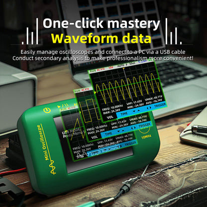 BSIDE OT2 Handheld Digital Oscilloscope Multimeter, 10MHz Bandwidth with 48MSa/s Sampling Rate, 2.8-inch LCD Screen