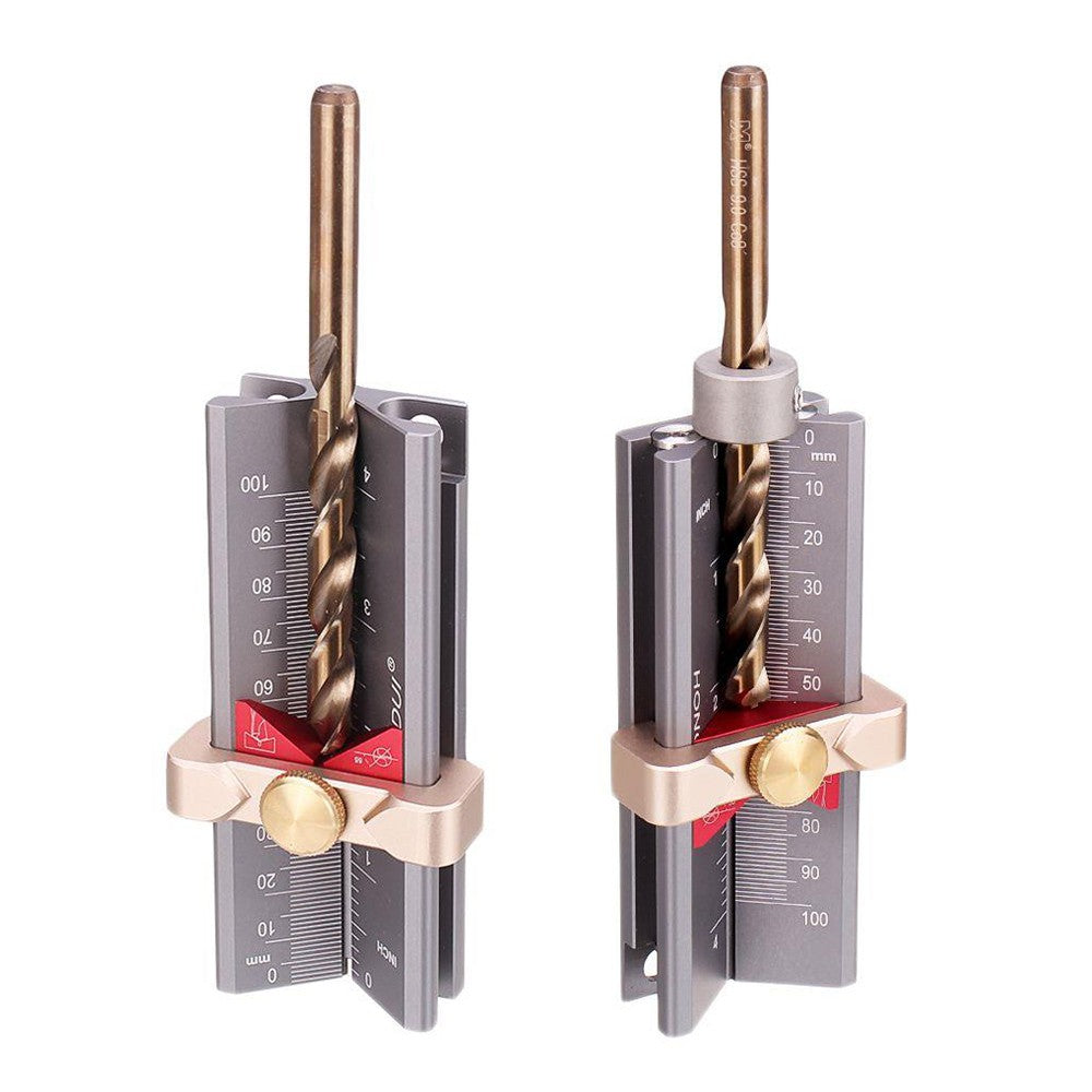 HONGDUI ZS03F 3 In 1 Woodworking Drill Depth Gauge Drill Bit Angle Table Saw Height Measuring Tool