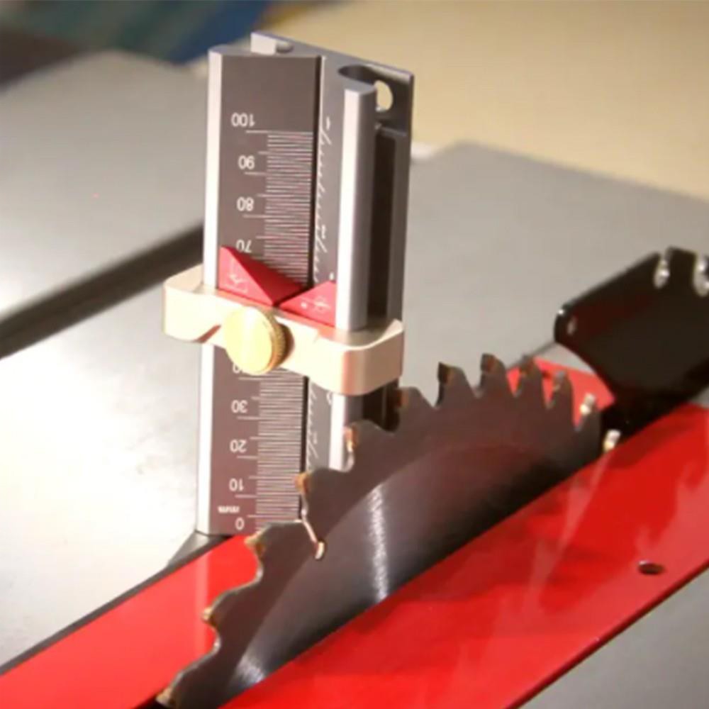HONGDUI ZS03F 3 In 1 Woodworking Drill Depth Gauge Drill Bit Angle Table Saw Height Measuring Tool