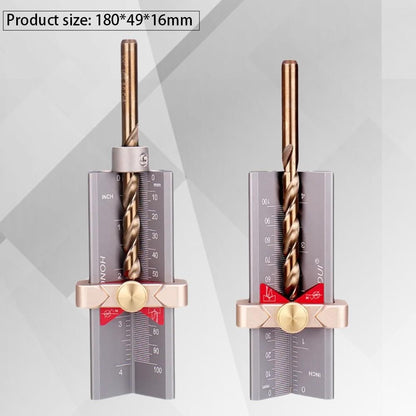 HONGDUI ZS03F 3 In 1 Woodworking Drill Depth Gauge Drill Bit Angle Table Saw Height Measuring Tool