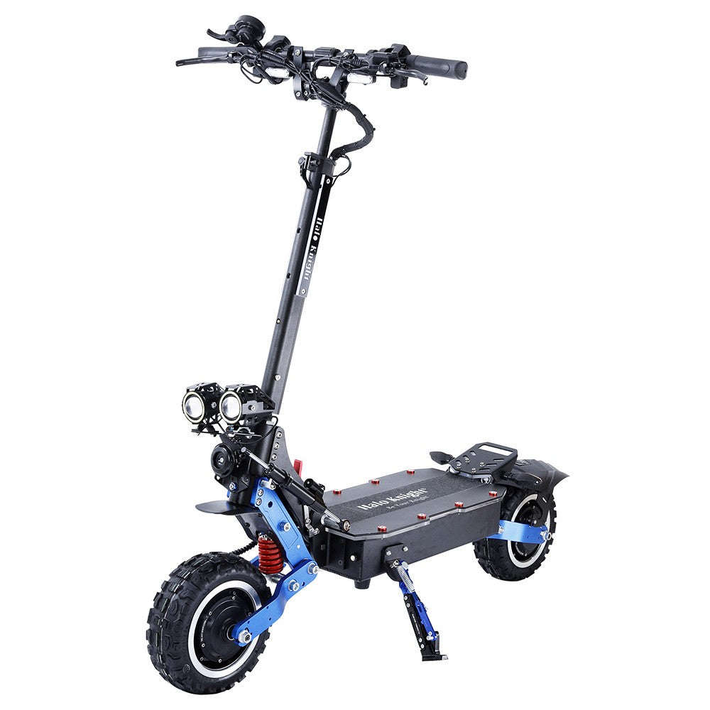 Halo Knight T108 Pro Electric Scooter 11&#39;&#39; Off-Road Tire 3000W*2 Motors 95Km/h Max Speed 60V 38.4Ah Battery 80KM Range 200KG Max load Front &amp; Rear Turn Signal IPX4 Waterproof Dual Hydraulic Brakes Electric Brake - Black