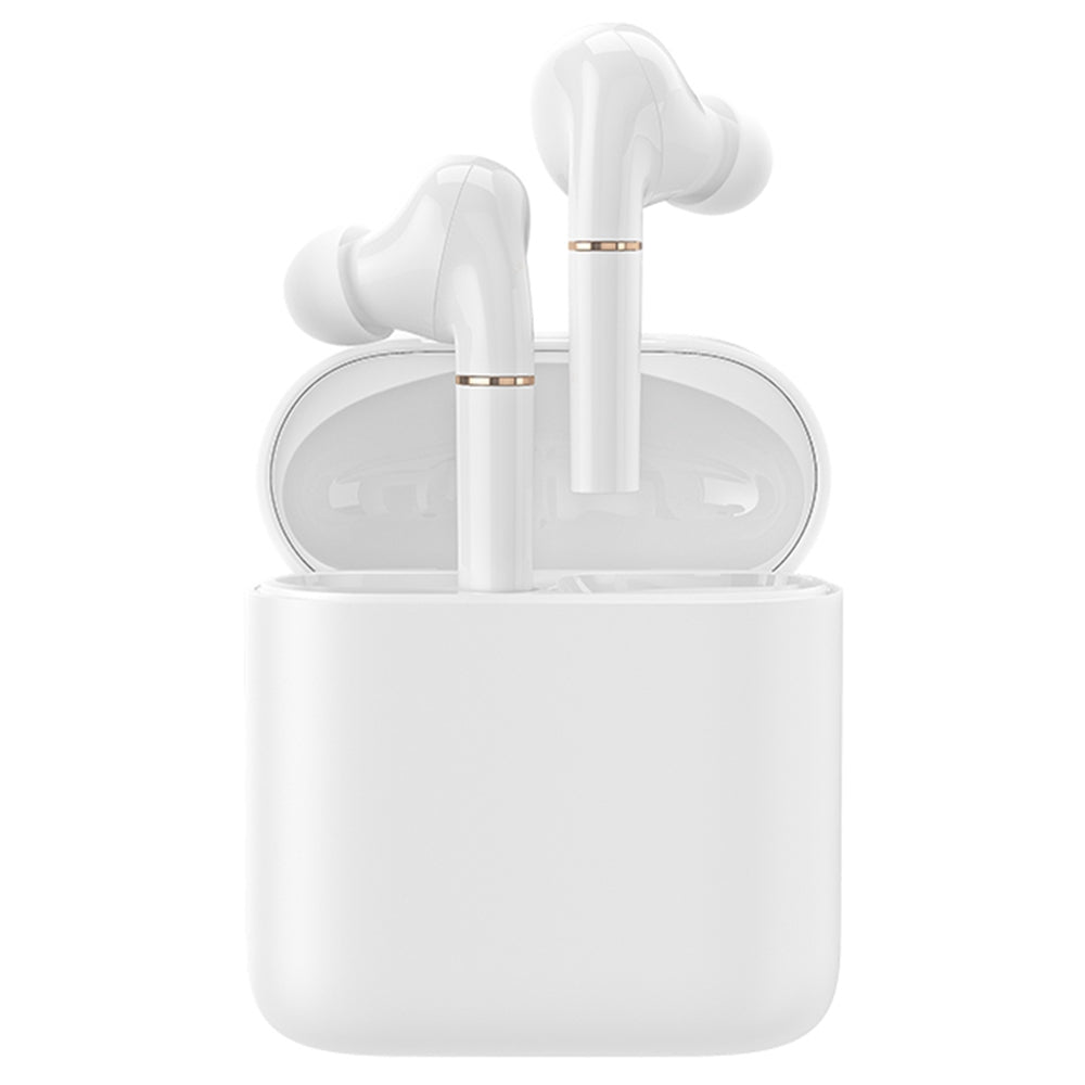 Haylou T19 TWS Bluetooth Earphones Smart Noise Cancelling Wireless Charging Earphones  Qualcomm 3020 chips- White