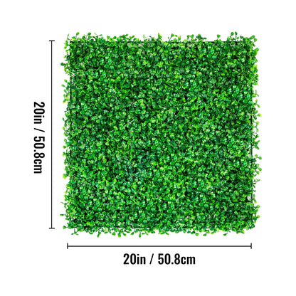 VEVOR - Decoración de pared con plantas artificiales, seto de boj, panel de pared, decoración del hogar, plantas falsas, césped, fondo de pared, pantalla de seto de privacidad