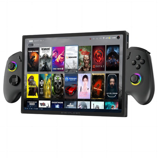 One Netbook OneXPlayer X1 Pro Handheld Gaming PC, AMD Ryzen AI 9 HX 370 12 Cores Max 5.1GHz, 10.95&#39;&#39; 2560*1600 120Hz LTPS Screen, 64GB LPDDR5x 7500MHz RAM 2TB SSD, 2*USB-C, 1*USB3.2, 1*TF Card, 1* Oculink, 1*3.5mm Audio, Harman Sound System - US Plug