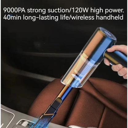 Aspiradora inalámbrica para coche, potente máquina de limpieza, miniaspiradora portátil inalámbrica de mano para electrodomésticos.