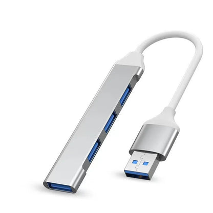 Concentrador USB 3.0 extensor, adaptador divisor de 4 puertos, estación de acoplamiento OTG para teléfono, MacBook Pro de 13 a 15 pulgadas, Air, PC, portátil y concentrador de ordenador.