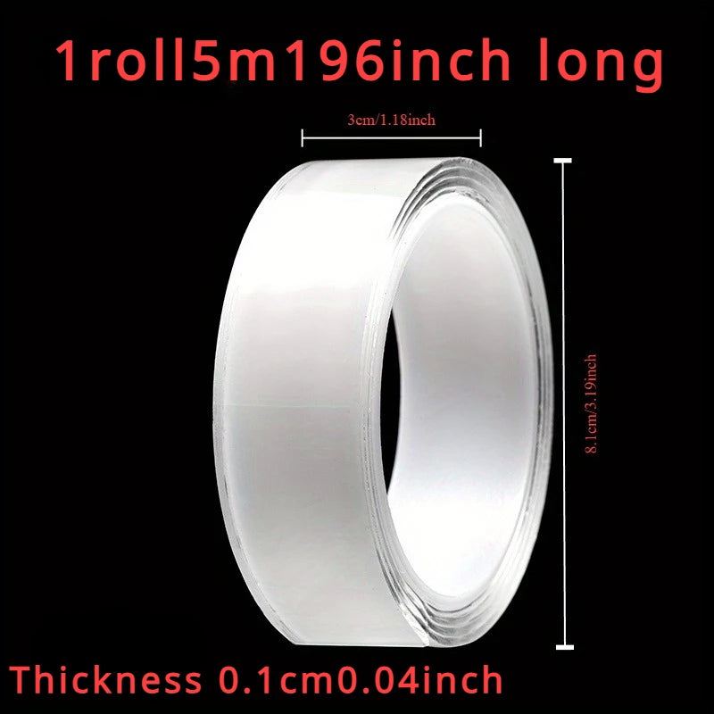 1/3/5m Nano Tape Double-Sided Adhesive Tape Traceless Waterproof Tape For Bathroom Kitchen Sink Tap Gel Sticker